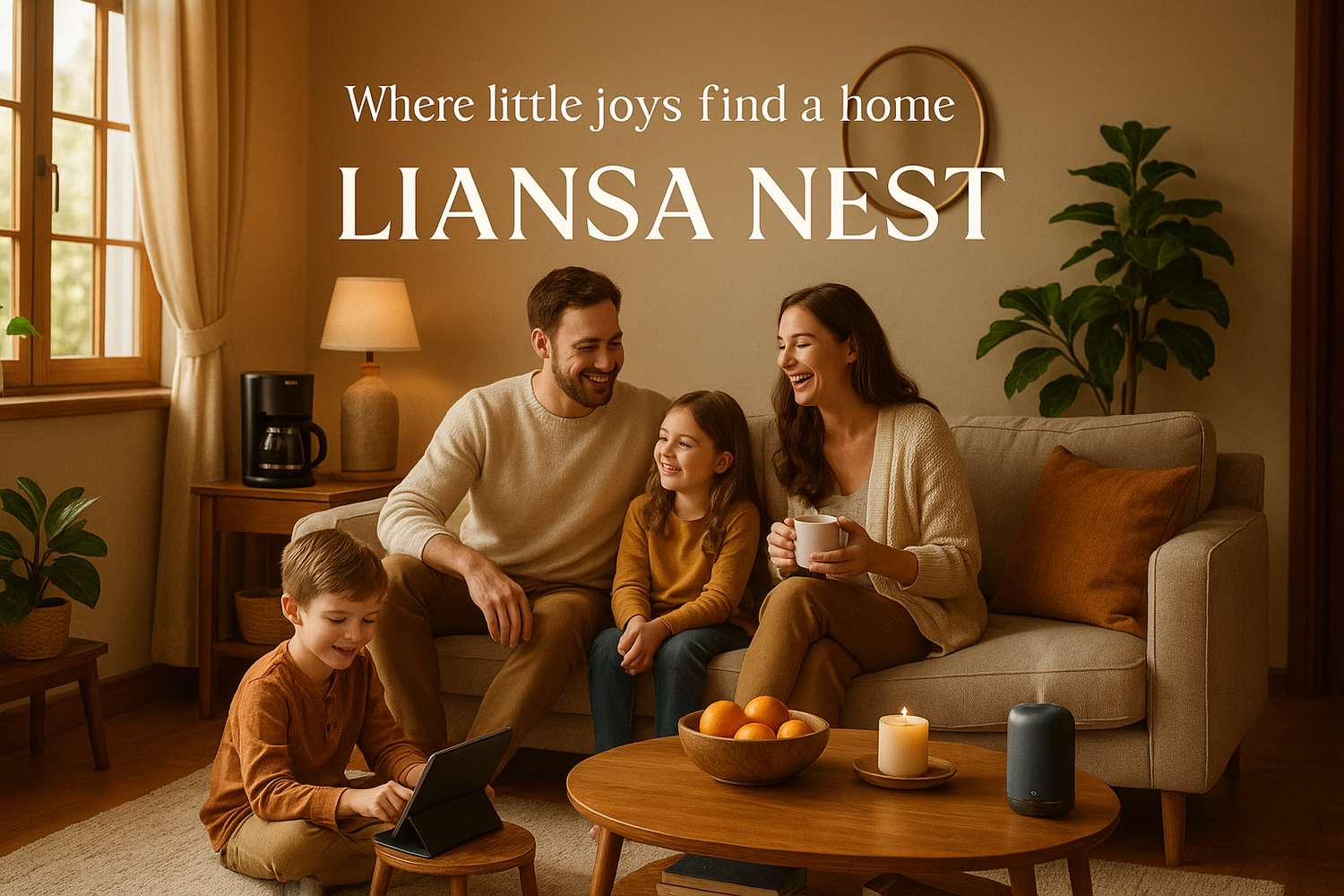 Liansa Nest Brand Story - Cozy Family Home Scene